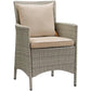 Modway Conduit Outdoor Patio Wicker Rattan Dining Armchair Set of 2 FredCo