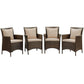 Modway Conduit Outdoor Patio Wicker Rattan Dining Armchair Set of 4, EEI-4031 FredCo