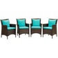 Modway Conduit Outdoor Patio Wicker Rattan Dining Armchair Set of 4, EEI-4031 FredCo
