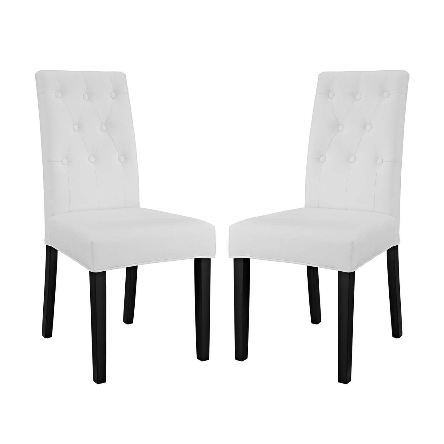 Modway Confer Dining Side Chair Vinyl Set of 2 FredCo