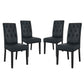 Modway Confer Dining Side Chair Vinyl Set of 4 FredCo
