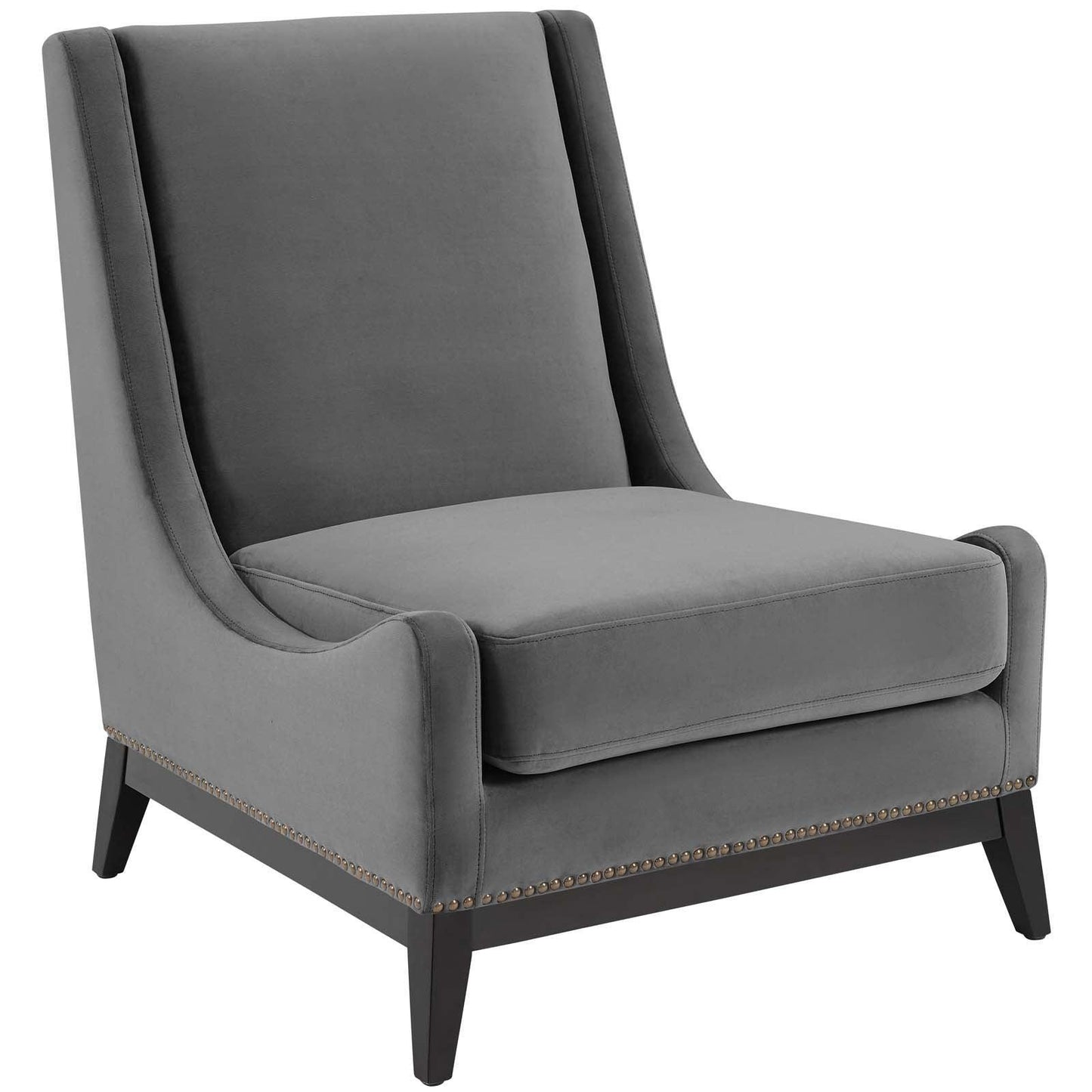 Modway Confident Accent Upholstered Performance Velvet Lounge Chair FredCo