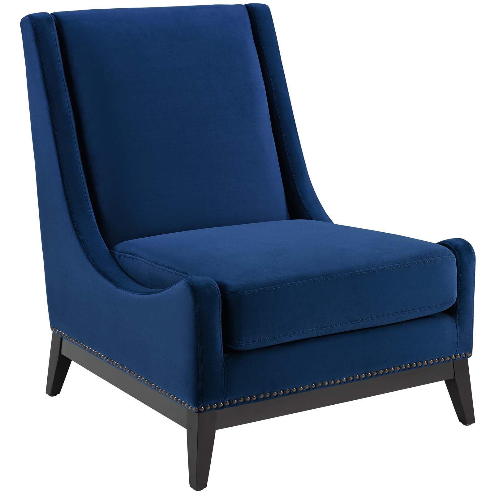 Modway Confident Accent Upholstered Performance Velvet Lounge Chair FredCo