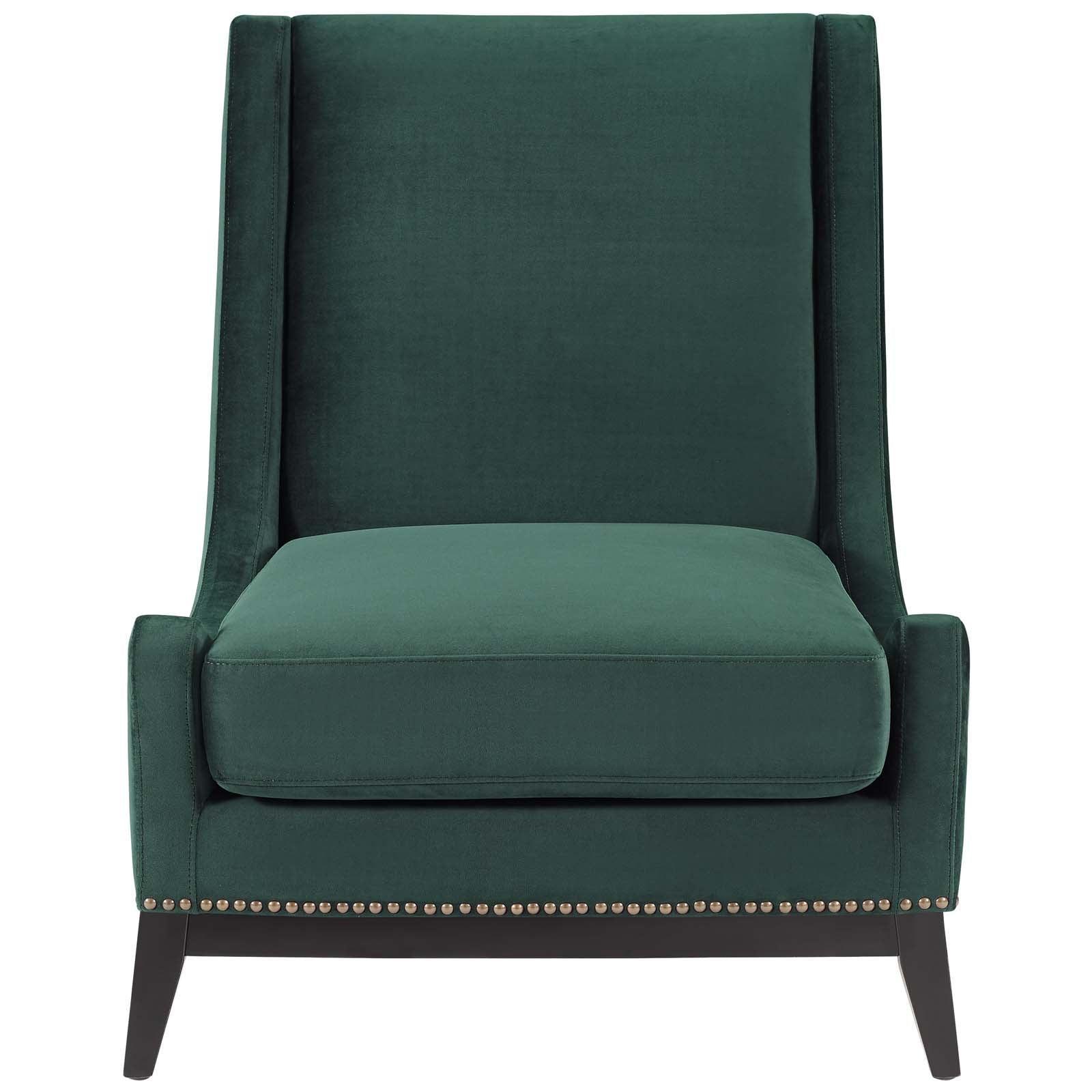 Modway Confident Accent Upholstered Performance Velvet Lounge Chair FredCo