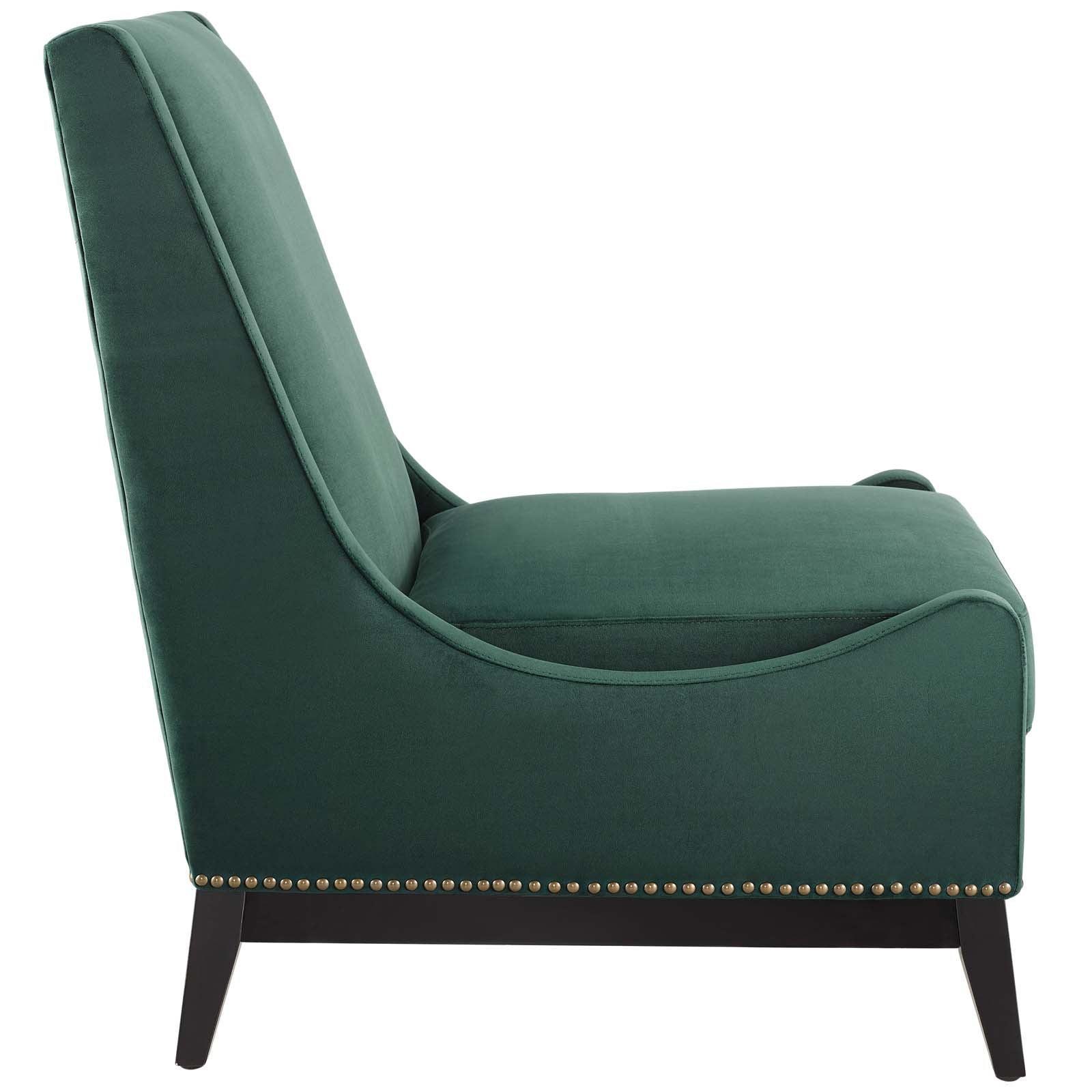 Modway Confident Accent Upholstered Performance Velvet Lounge Chair FredCo