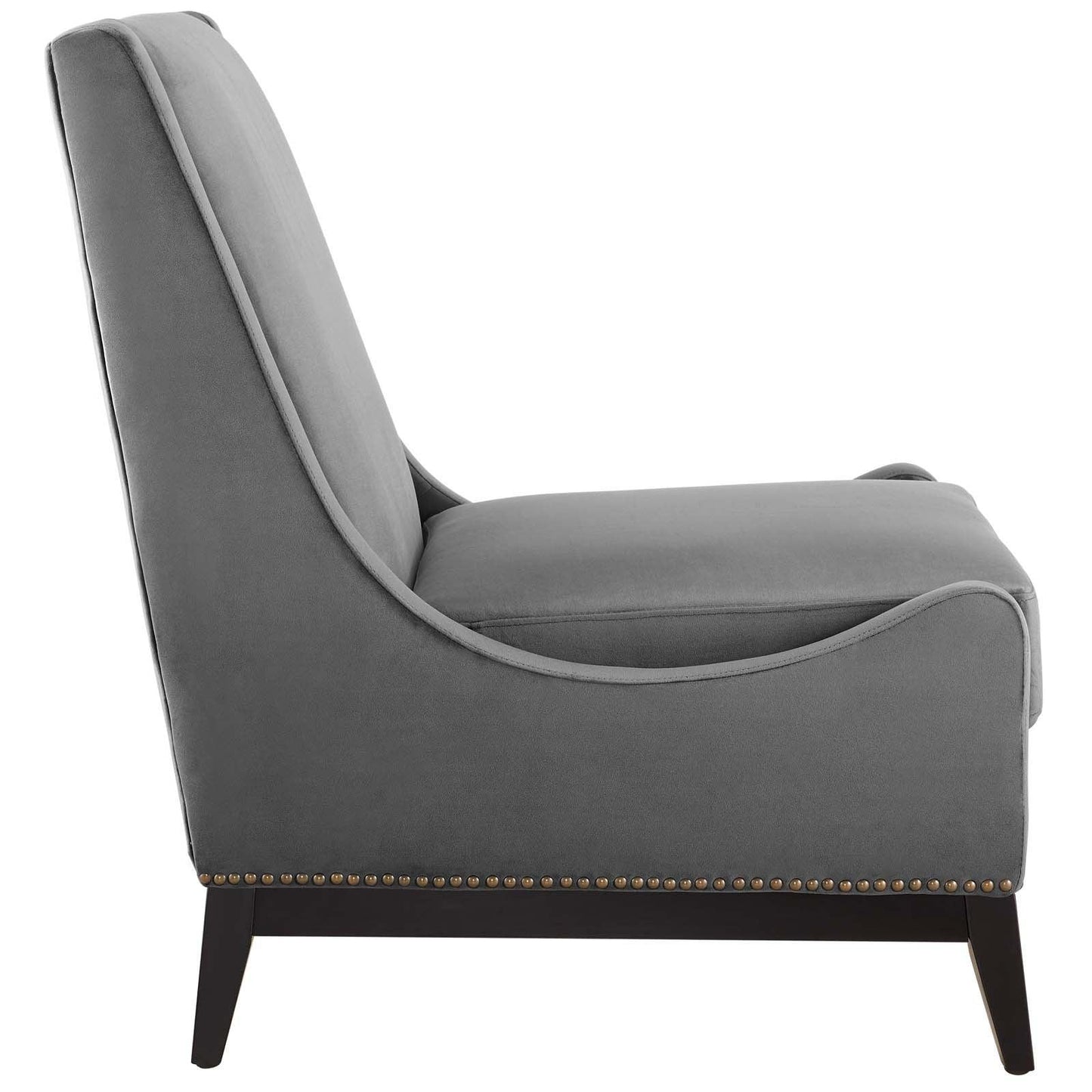 Modway Confident Lounge Chair Upholstered Performance Velvet Set of 2 FredCo