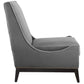 Modway Confident Lounge Chair Upholstered Performance Velvet Set of 2 FredCo