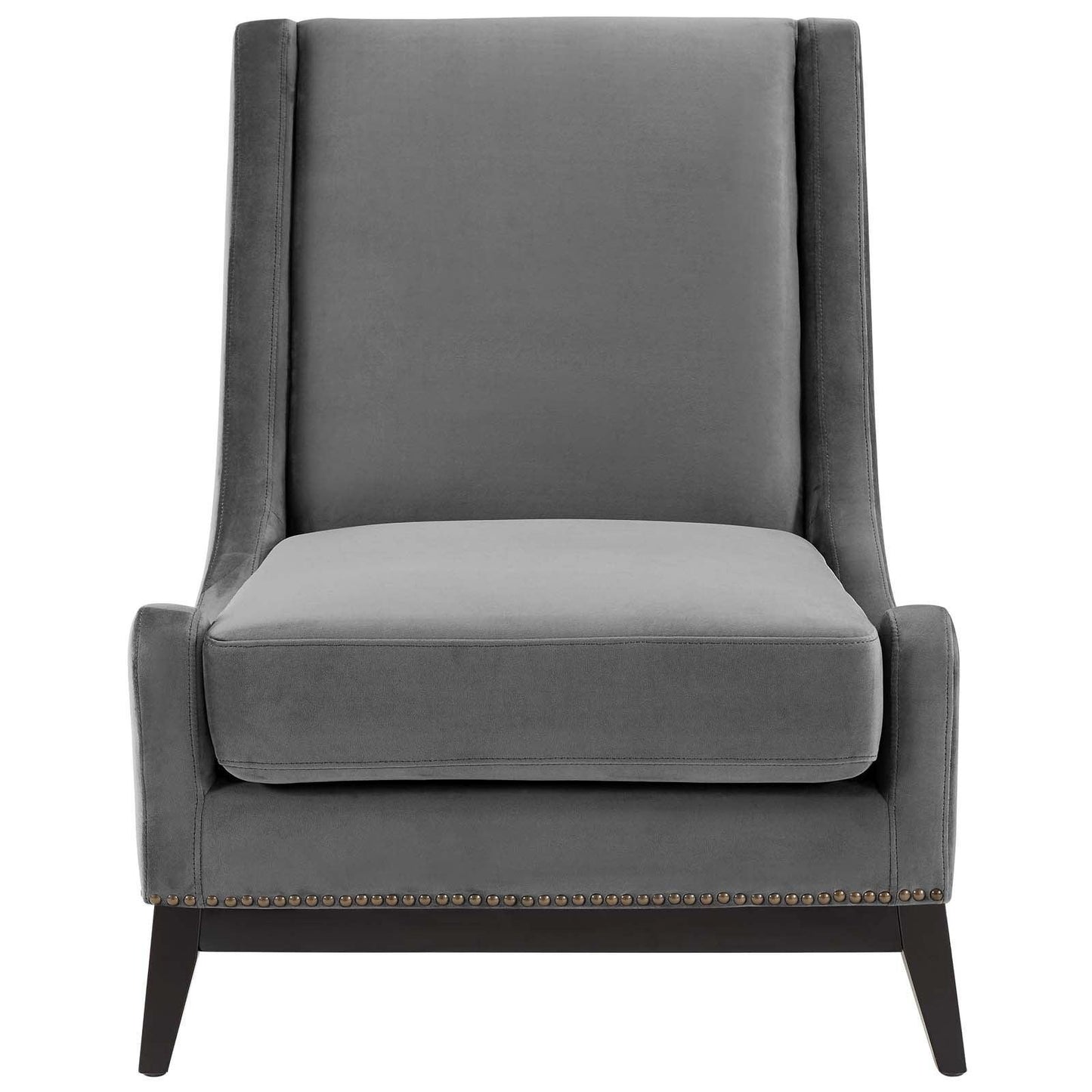 Modway Confident Lounge Chair Upholstered Performance Velvet Set of 2 FredCo