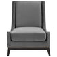 Modway Confident Lounge Chair Upholstered Performance Velvet Set of 2 FredCo