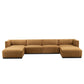 Modway Conjure Channel Tufted Performance Velvet 6-Piece Sectional FredCo