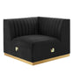 Modway Conjure Channel Tufted Performance Velvet 6-Piece U-Shaped Sectional FredCo