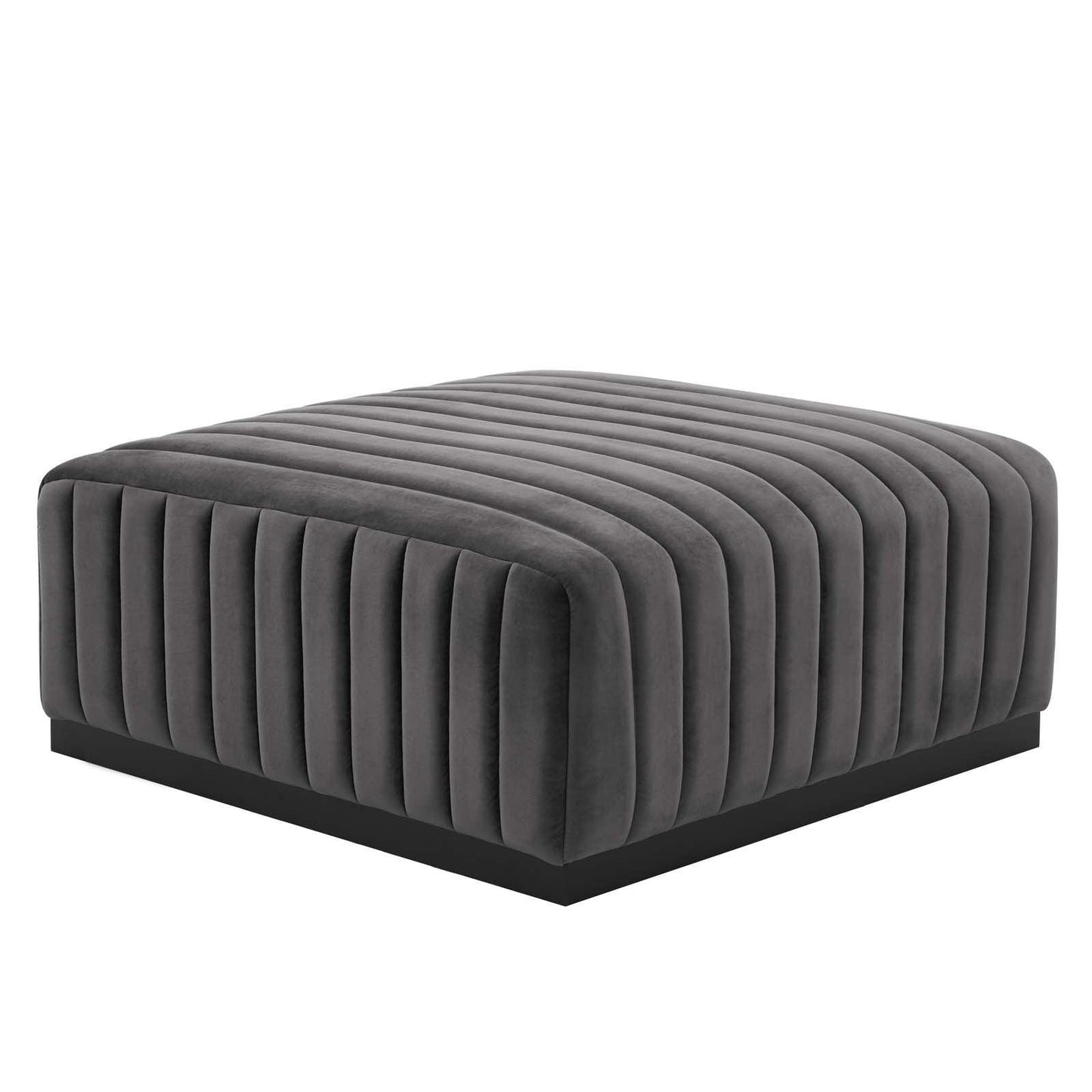 Modway Conjure Channel Tufted Performance Velvet Ottoman FredCo
