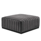 Modway Conjure Channel Tufted Performance Velvet Ottoman FredCo
