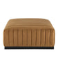 Modway Conjure Channel Tufted Performance Velvet Ottoman FredCo