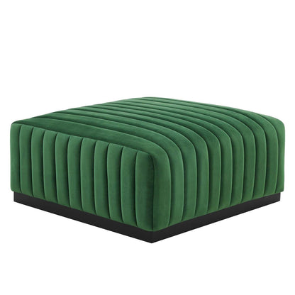 Modway Conjure Channel Tufted Performance Velvet Ottoman FredCo