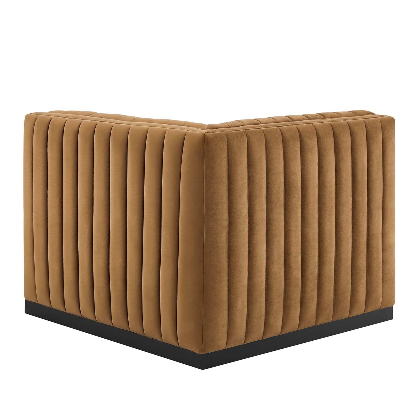 Modway Conjure Channel Tufted Performance Velvet Right Corner Chair FredCo