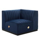 Modway Conjure Channel Tufted Performance Velvet Right Corner Chair FredCo