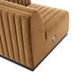 Modway Conjure Channel Tufted Performance Velvet Sofa FredCo