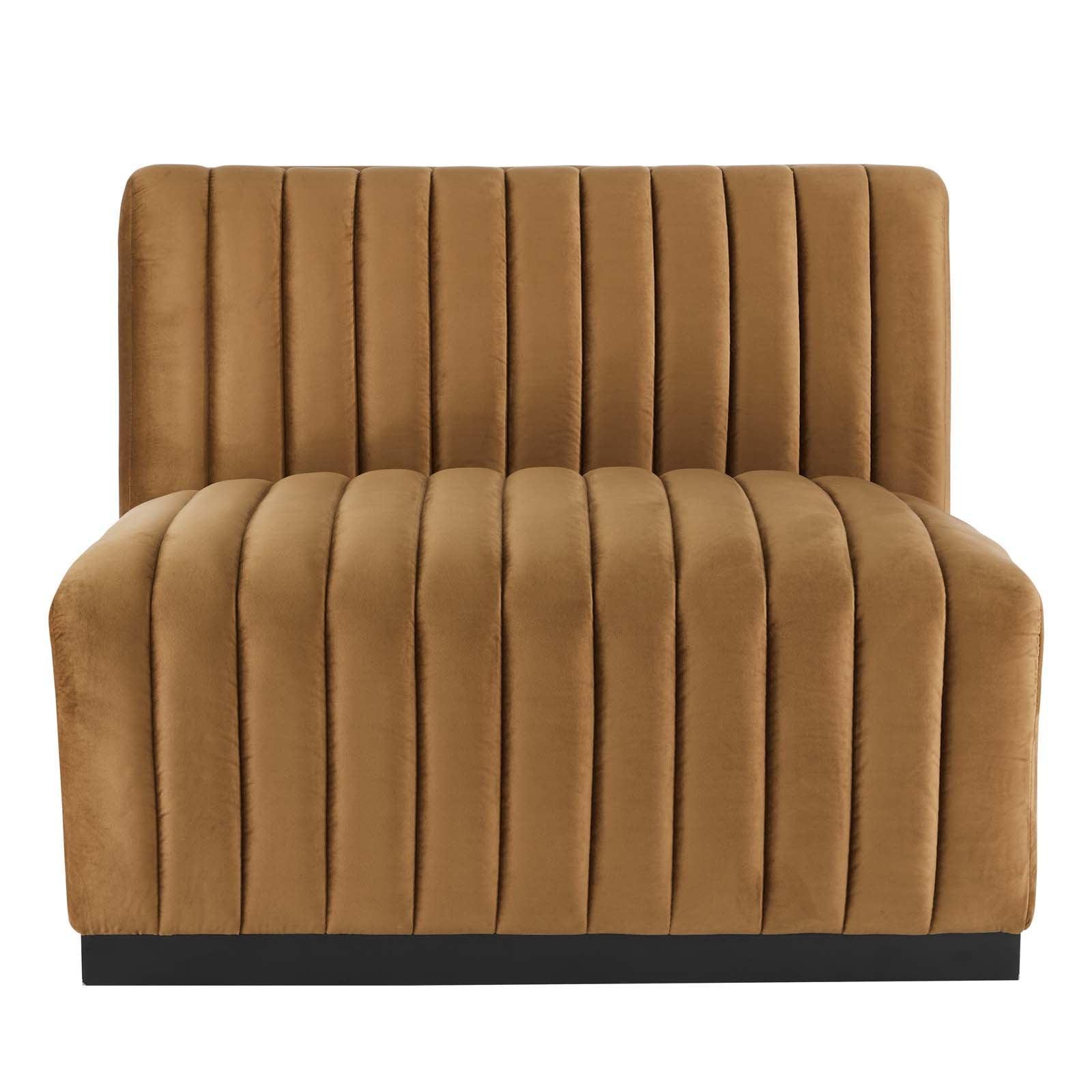 Modway Conjure Channel Tufted Performance Velvet Sofa FredCo