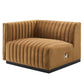 Modway Conjure Channel Tufted Performance Velvet Sofa FredCo