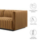 Modway Conjure Channel Tufted Performance Velvet Sofa FredCo