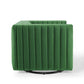 Modway Conjure Channel Tufted Performance Velvet Swivel Armchair FredCo