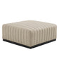 Modway Conjure Channel Tufted Upholstered Fabric 4-Piece Sectional Sofa FredCo