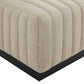 Modway Conjure Channel Tufted Upholstered Fabric 4-Piece Sectional Sofa FredCo