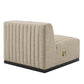 Modway Conjure Channel Tufted Upholstered Fabric 4-Piece Sofa FredCo
