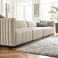 Modway Conjure Channel Tufted Upholstered Fabric 4-Piece Sofa FredCo