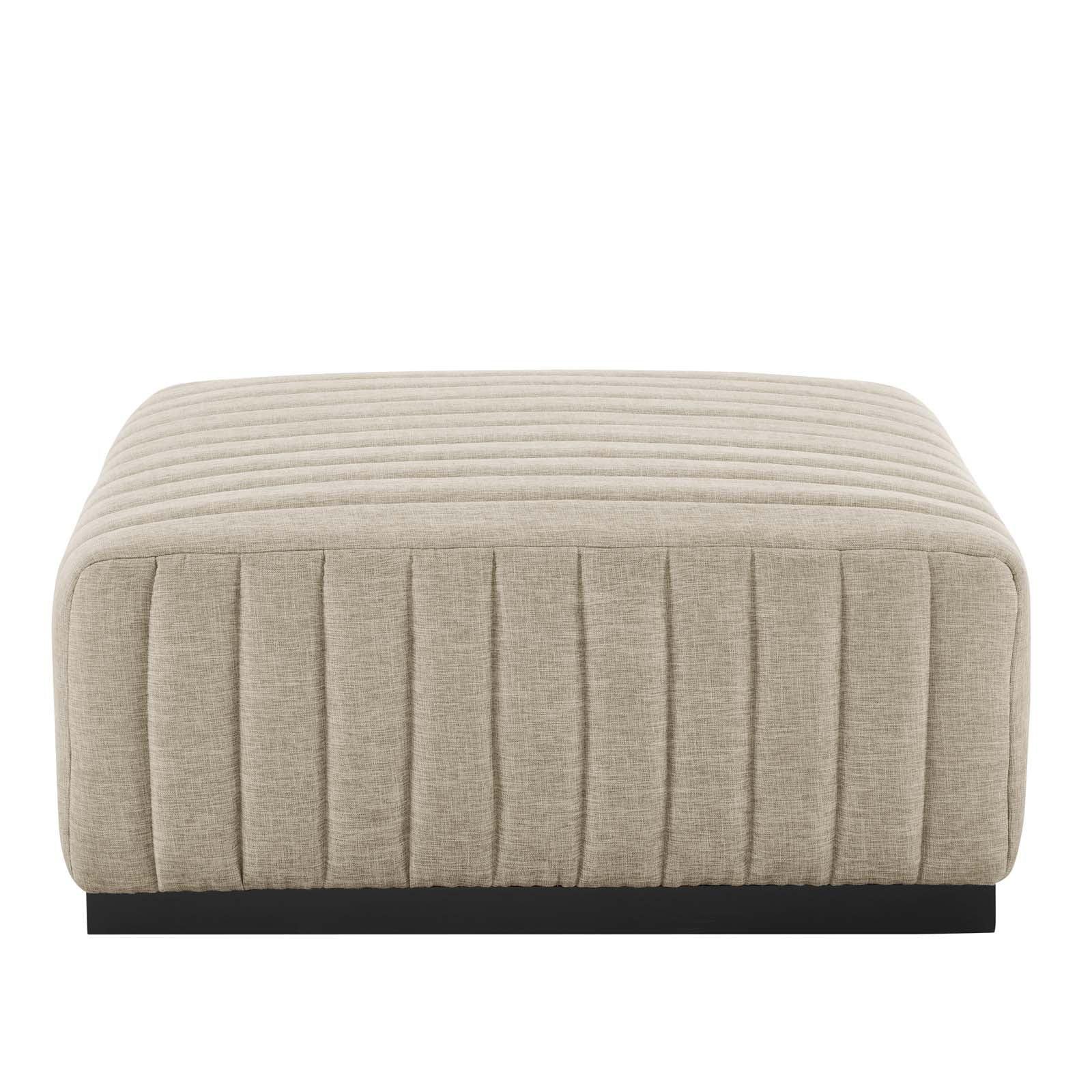 Modway Conjure Channel Tufted Upholstered Fabric 6-Piece Sectional Sofa FredCo