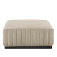 Modway Conjure Channel Tufted Upholstered Fabric 6-Piece Sectional Sofa FredCo