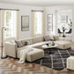 Modway Conjure Channel Tufted Upholstered Fabric 6-Piece Sectional Sofa FredCo