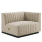 Modway Conjure Channel Tufted Upholstered Fabric 6-Piece U-Shaped Sectional FredCo