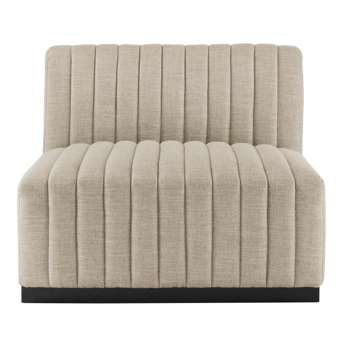 Modway Conjure Channel Tufted Upholstered Fabric 6-Piece U-Shaped Sectional FredCo