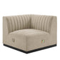 Modway Conjure Channel Tufted Upholstered Fabric 6-Piece U-Shaped Sectional FredCo