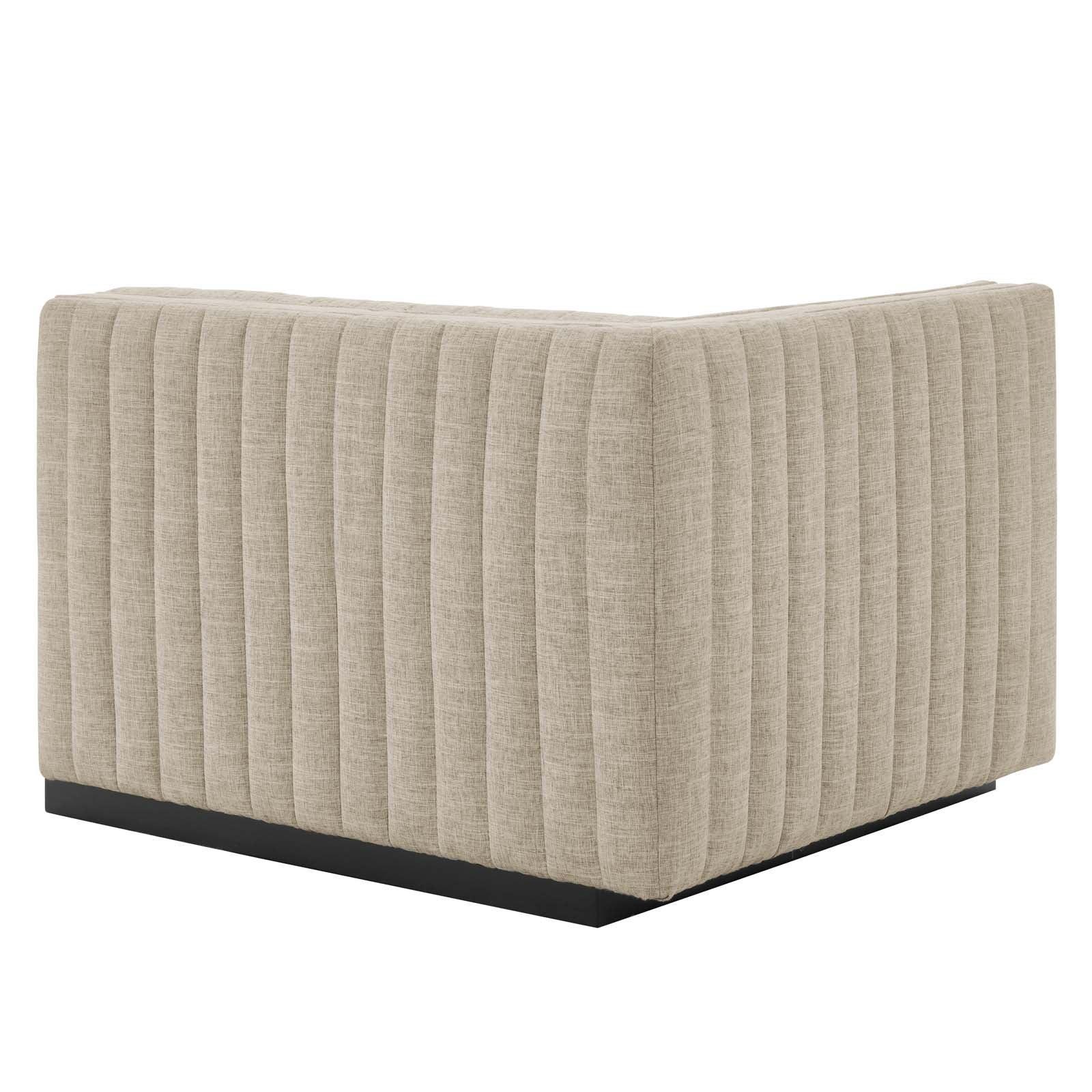 Modway Conjure Channel Tufted Upholstered Fabric Loveseat FredCo