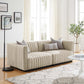Modway Conjure Channel Tufted Upholstered Fabric Loveseat FredCo