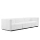 Modway Conjure Channel Tufted Upholstered Fabric Sofa FredCo
