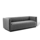 Modway Conjure Channel Tufted Velvet Sofa FredCo