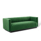 Modway Conjure Channel Tufted Velvet Sofa FredCo