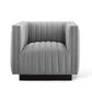 Modway Conjure Tufted Armchair Upholstered Fabric Set of 2 FredCo