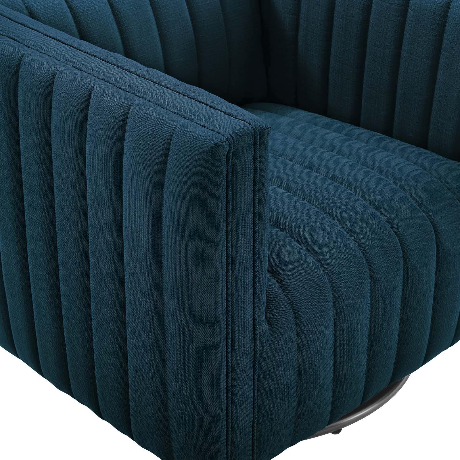 Modway Conjure Tufted Swivel Upholstered Armchair FredCo