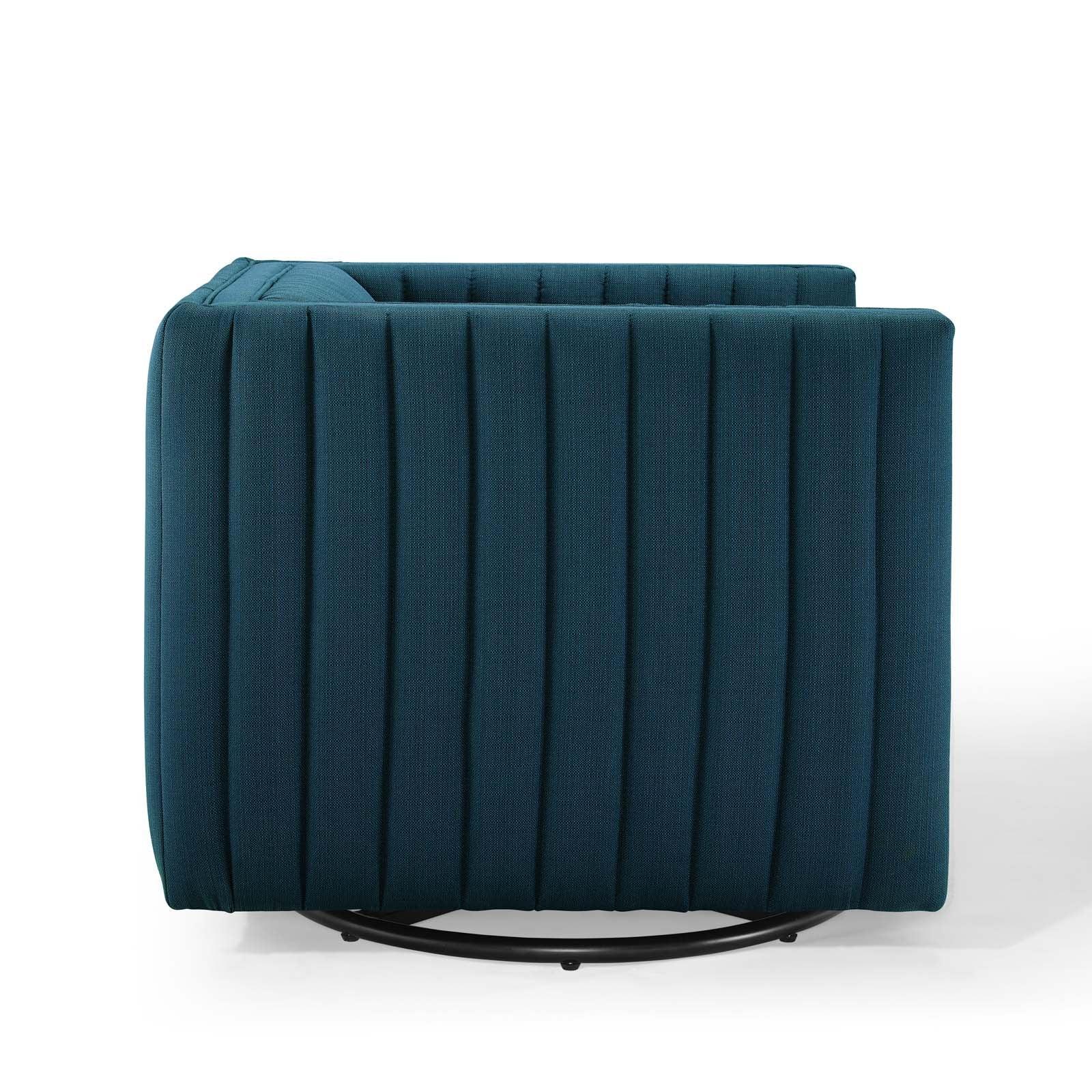 Modway Conjure Tufted Swivel Upholstered Armchair FredCo