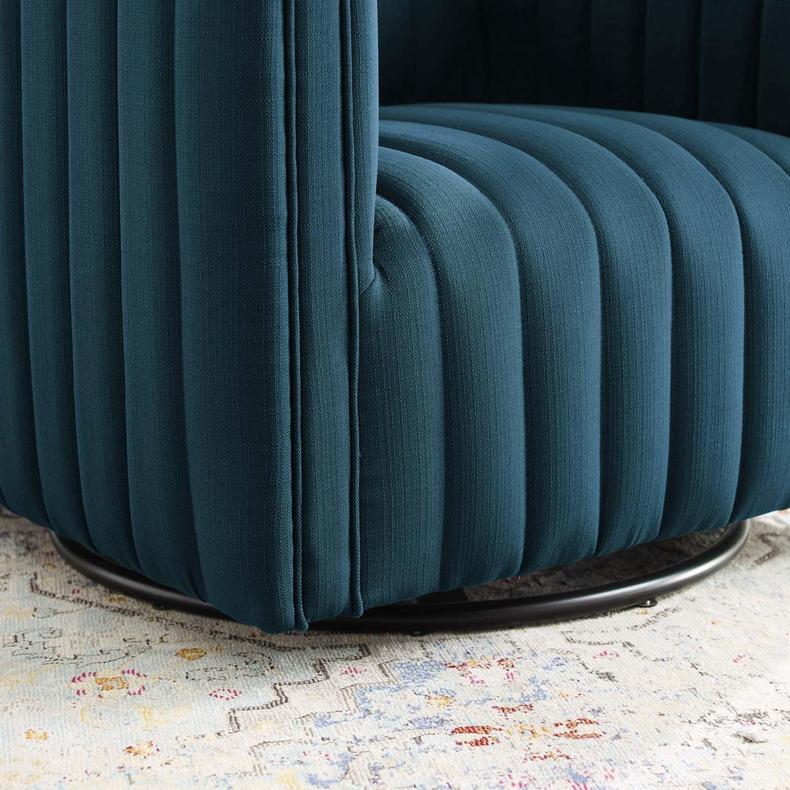 Modway Conjure Tufted Swivel Upholstered Armchair FredCo