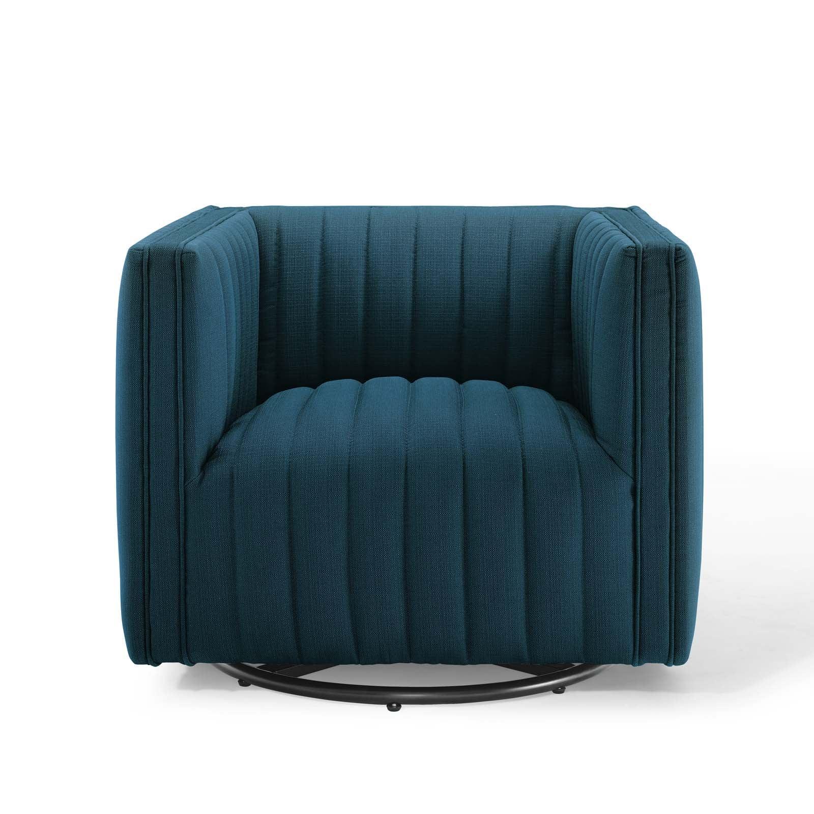 Modway Conjure Tufted Swivel Upholstered Armchair FredCo