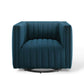 Modway Conjure Tufted Swivel Upholstered Armchair FredCo