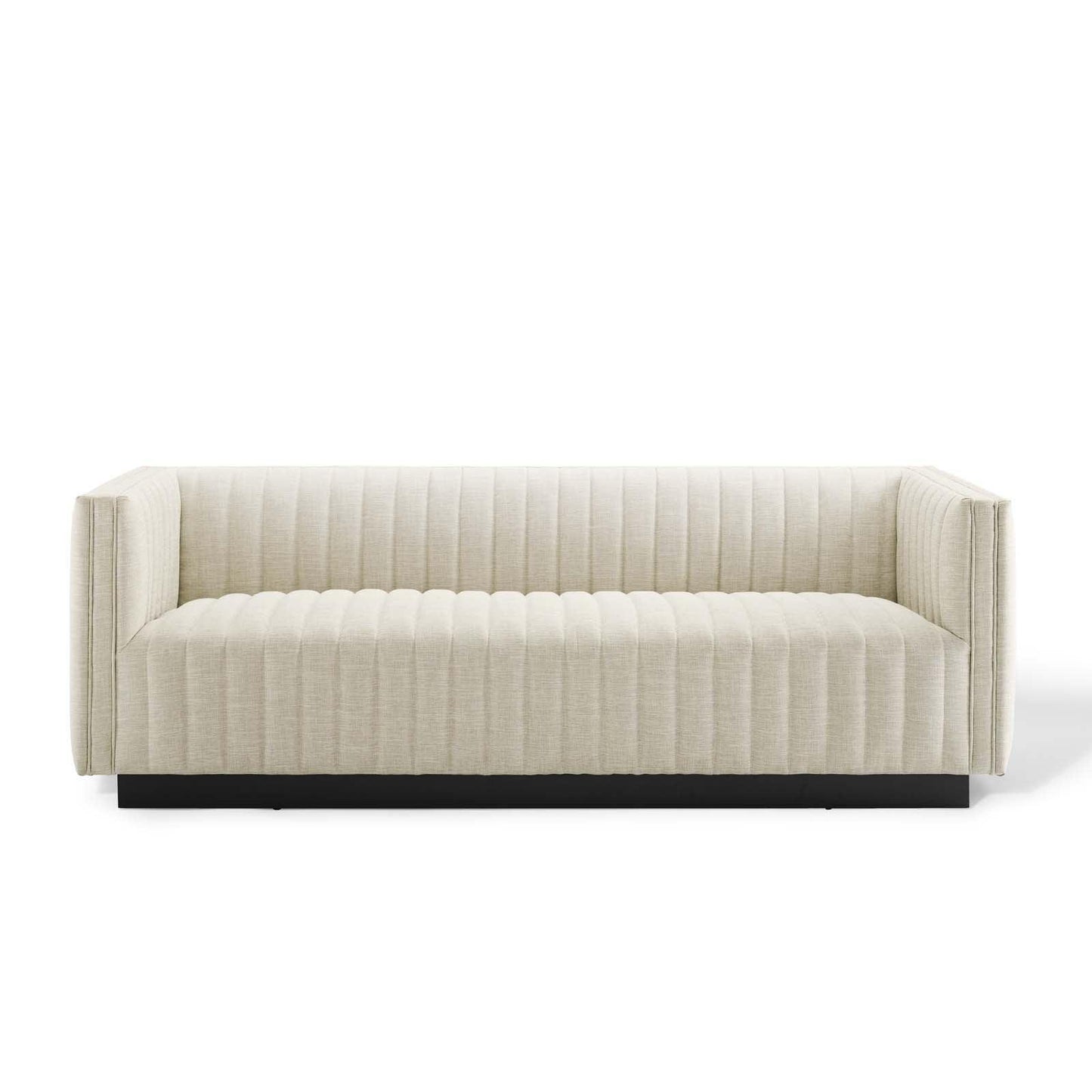 Modway Conjure Tufted Upholstered Fabric Sofa FredCo
