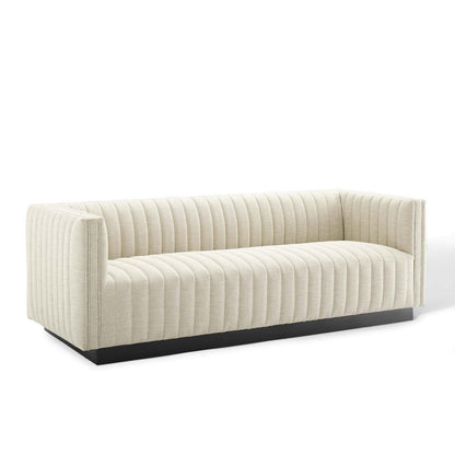 Modway Conjure Tufted Upholstered Fabric Sofa FredCo