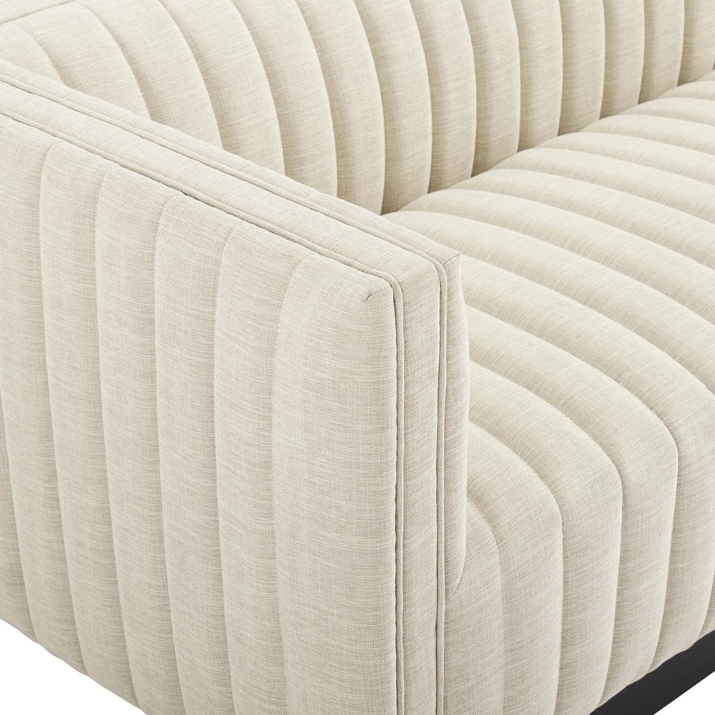 Modway Conjure Tufted Upholstered Fabric Sofa FredCo